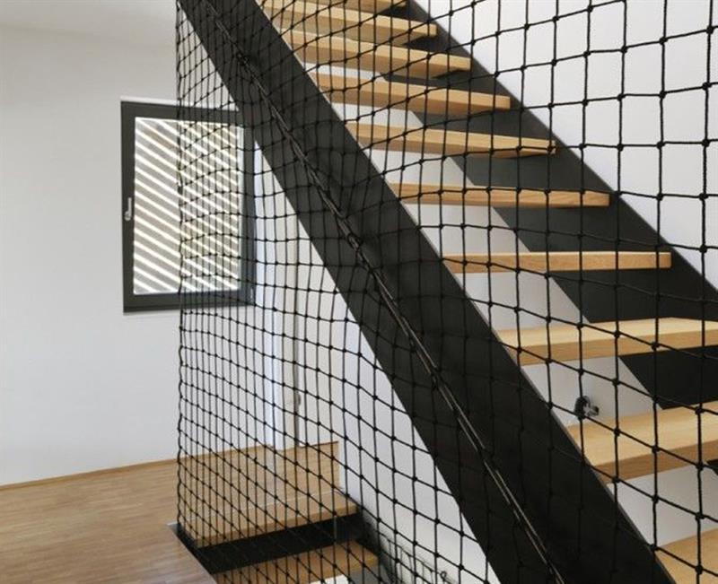 Stair Safety Nets installation by Rio Enterprises